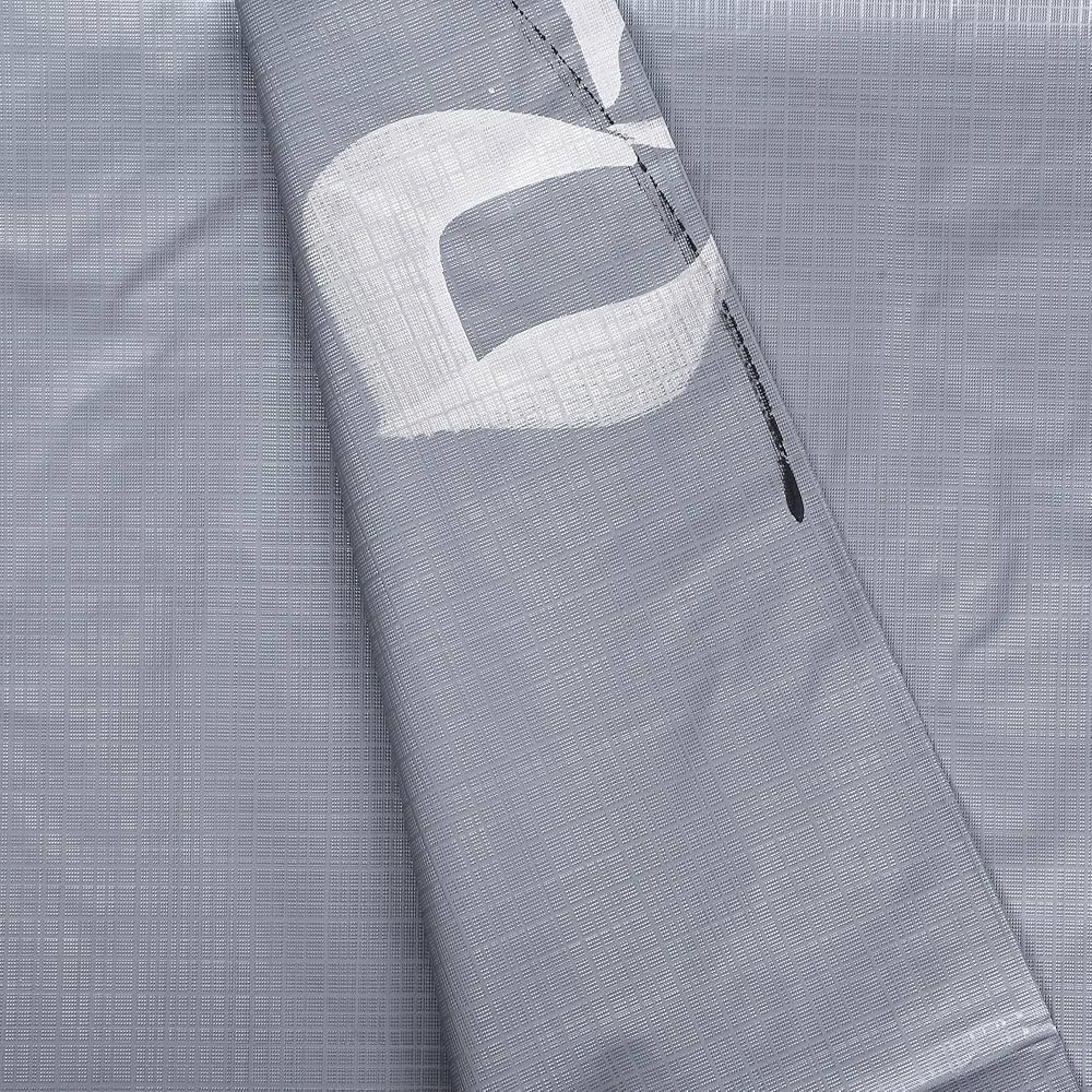 Kuber Industries Shower Curtain | 7 Feet | Bathroom Shower Curtain | AC Curtains | PVC Waterproof Window Curtain | Curtains for Bathtub | 8 Rings Curtain | Painting | Grey